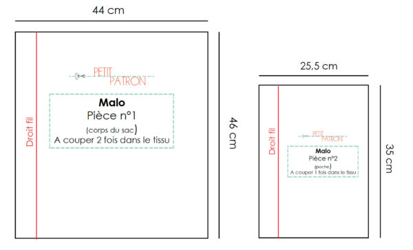 Malo, le patron de tote bag gratuit - Couture Débutant